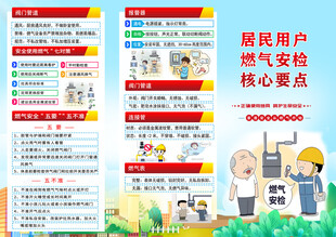 天然气三折页