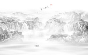 山水背景墙