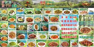 丰富多样中式菜品菜单展示