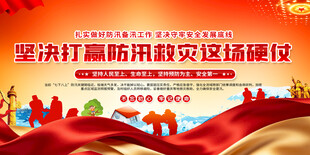 防洪防汛宣传展板背景