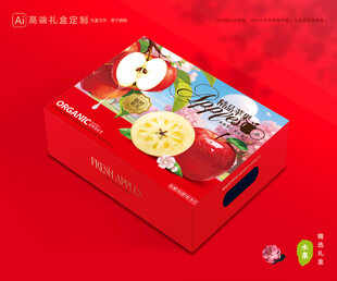 苹果包装 红富士礼盒