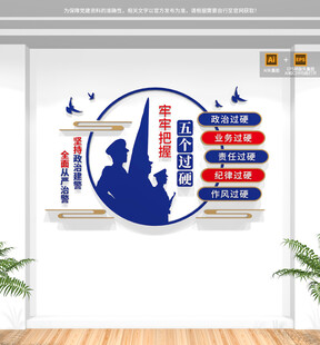 五个过硬公安警营文化墙