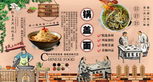 锅盖面背景墙