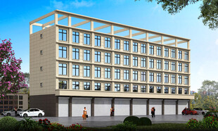 多层商业建筑外观效果图