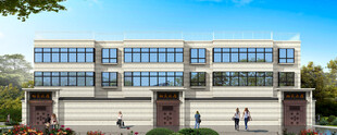 现代风格多层商业建筑外观