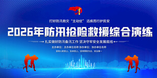 防汛演练活动背景