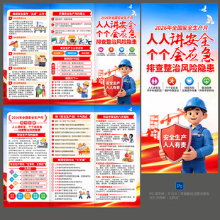 安全生产三折页