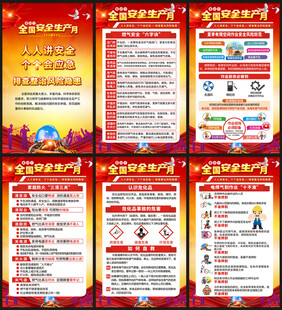安全生产月海报