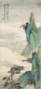 名画水墨山水间的清幽景致