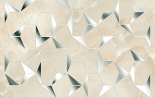 米黄色几何拼花大理石石纹