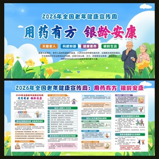 全国老年健康宣传周宣传栏