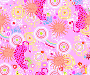 矢量粉花纹