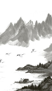 水墨山水意境图