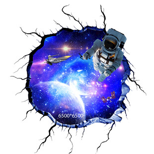 3D宇宙星空地贴地画