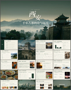 西安印象城市介绍旅游宣传PPT
