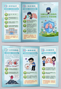 全民参与终结结核病医疗三折页