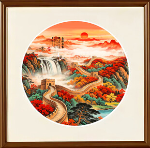 万里长城国画