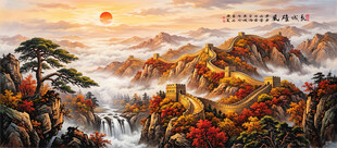 鸿运当头国画