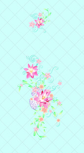 清新花卉图案背景