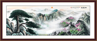 国画迎客松 迎客松挂画