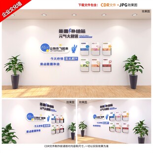 办公室装饰糖果能量补给站元气墙