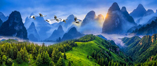 桂林山水风景画