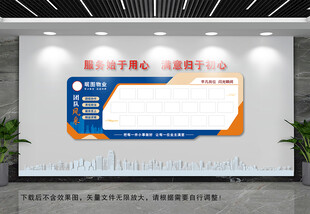 物业团队风采文化墙