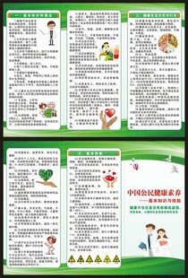 中国公民健康素养66条三折页