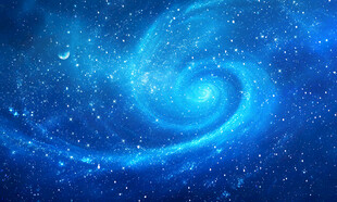 蓝色漩涡星空
