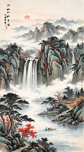 玄关山水装饰画
