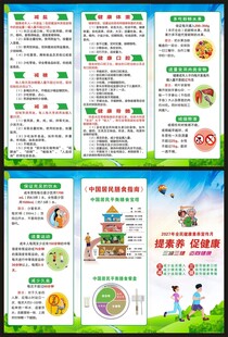 全民健康素养宣传月三折页