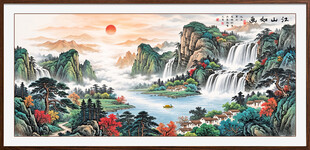 聚宝盆风水画