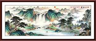巨幅山水画