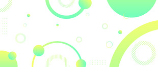 清新绿系几何图案背景