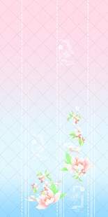 清新渐变花卉汉服