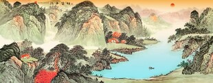 山水国画风景图