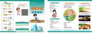 营养不健康教育宣传页设计展示 
