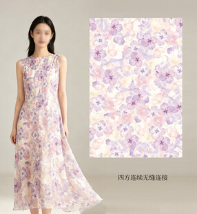 女士碎花连衣裙图案展示