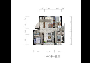 现代户型平面图展示