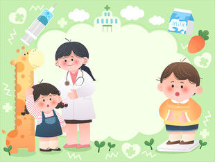 学校健康体检测量儿童身高体重