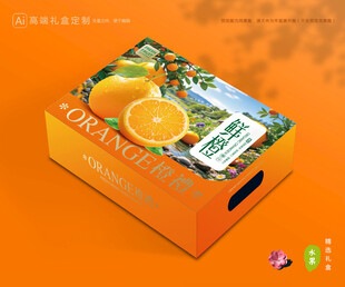橙子包装 脐橙礼盒