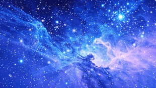 梦幻蓝紫色星空