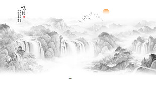 新中式背景墙