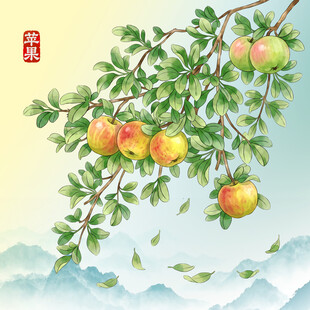 苹果插画