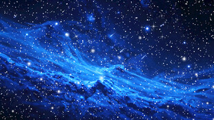 蓝色星空高清背景图