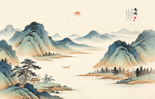 新中式山水画