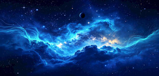 蓝色星空软膜天花吊顶