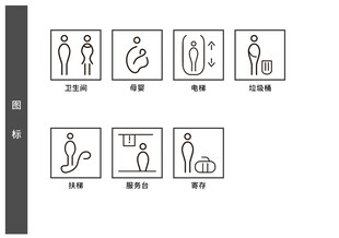 公共警示标识图标