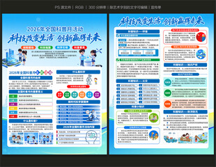 全国科普月宣传单