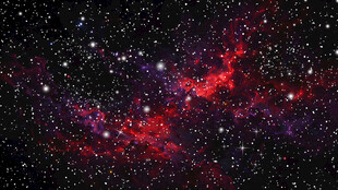 暗红色高清星空
